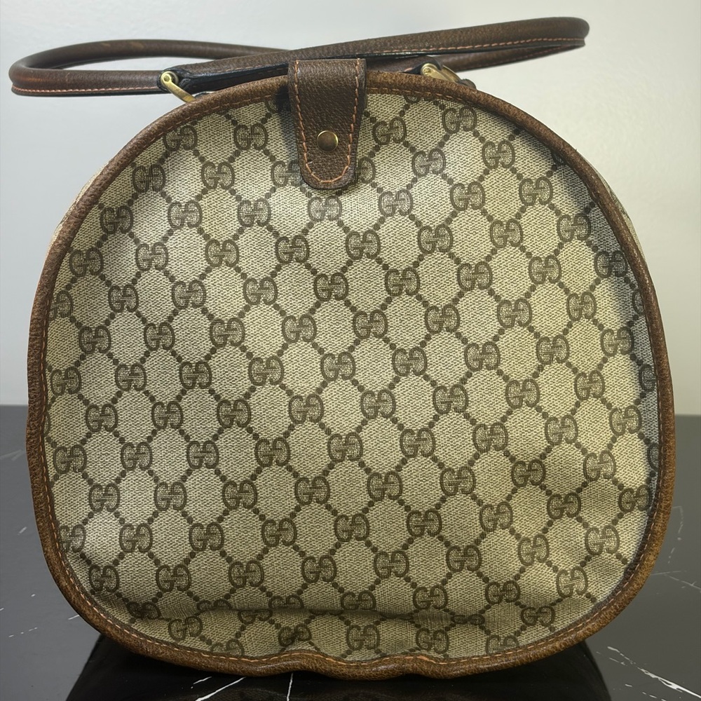 Vintage Gucci Boston Duffle/Doctor Bag Brown UNISEX - Picture 4 of 11